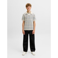 JACK & JONES JUNIOR Raiden kortærmet polo - Sea Salt