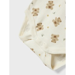 NAME IT Baby bodystocking 3-pak - Jet Stream Bear