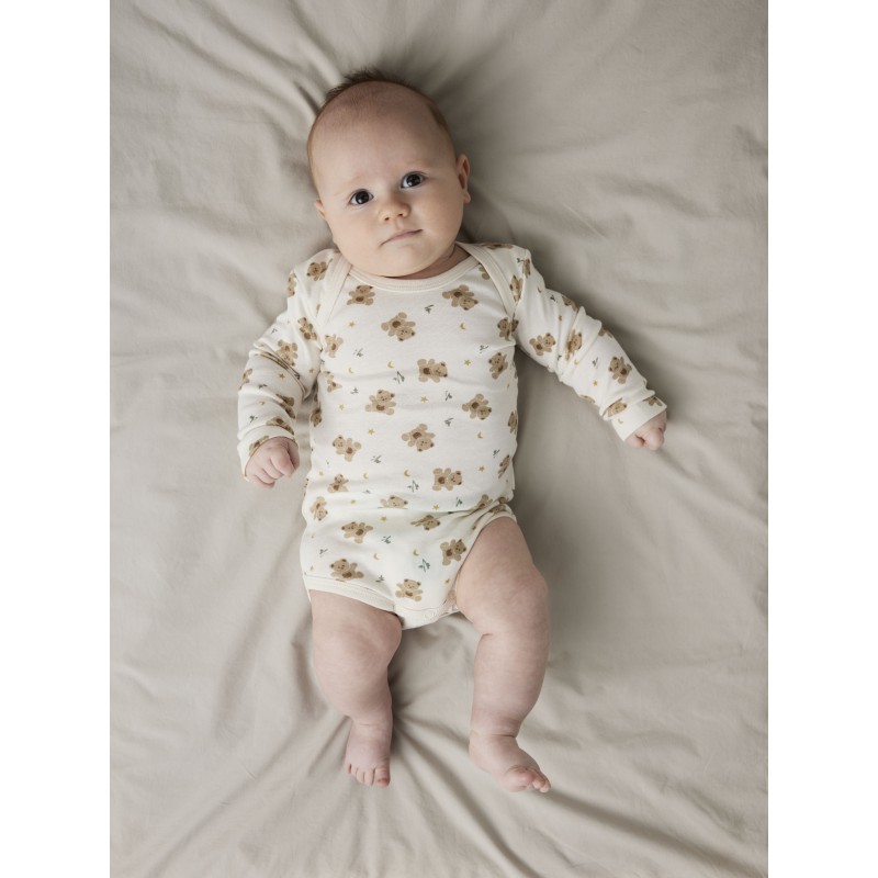 NAME IT Baby bodystocking 3-pak - Jet Stream Bear