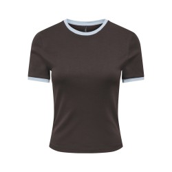 ONLY Bina kortærmet t-shirt - Chocolate Torte