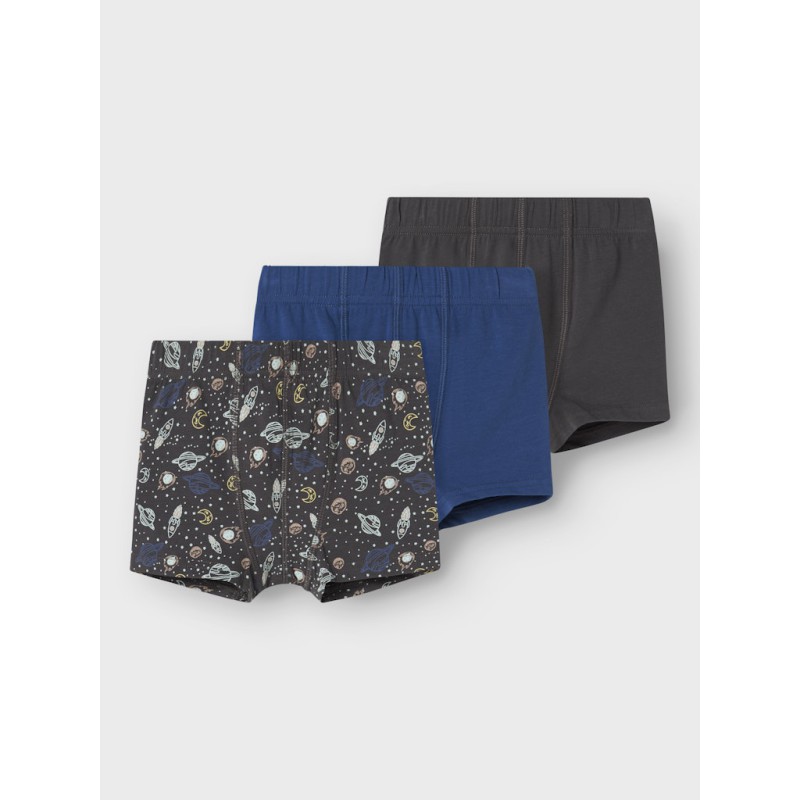 NAME IT Mini tights 3-pak - Forged Iron