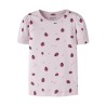 NAME IT Mini Haline kortærmet x-slim top - Cradle Pink