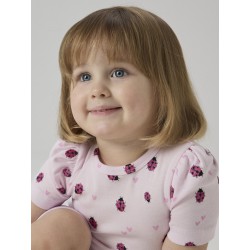 NAME IT Mini Haline kortærmet x-slim top - Cradle Pink