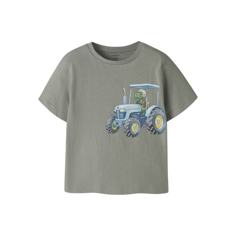 NAME IT Mini Kalle kortærmet T-shirt - Shadow