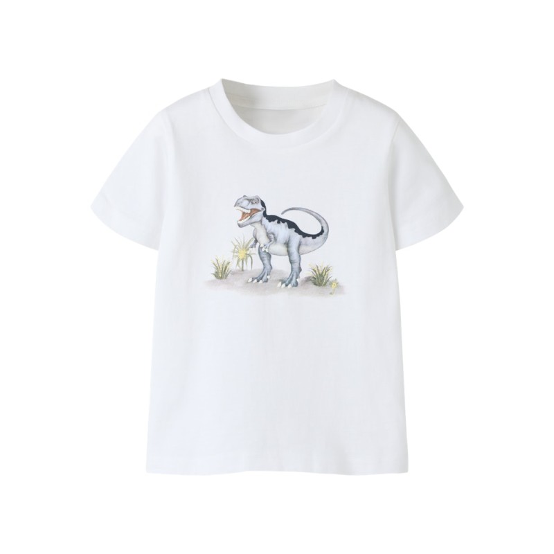 NAME IT Mini Kalle kortærmet T-shirt - Cloud Dancer