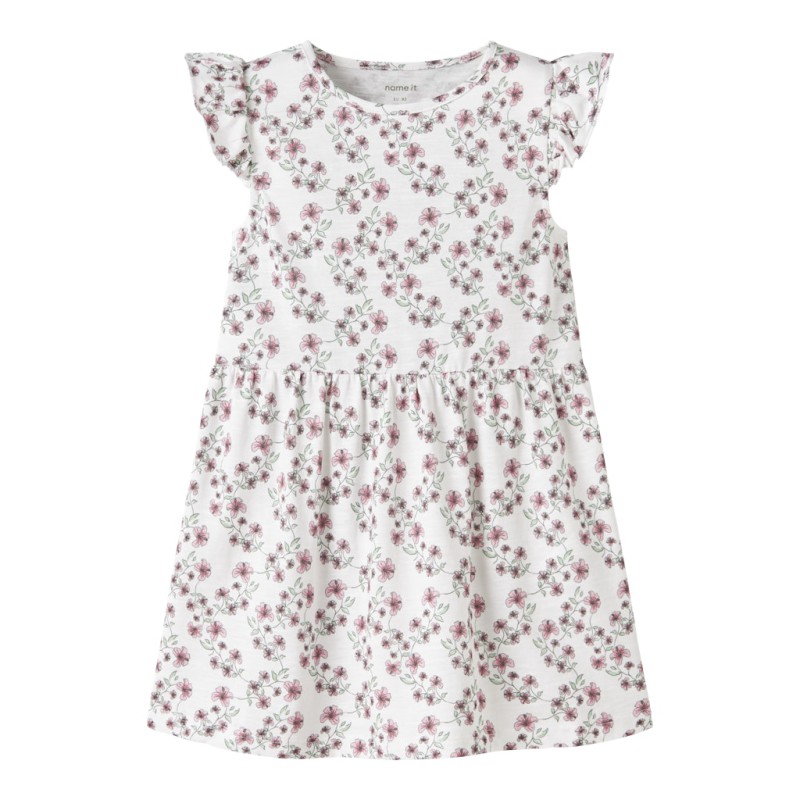 NAME IT Mini Hailedo kjole - Bright White