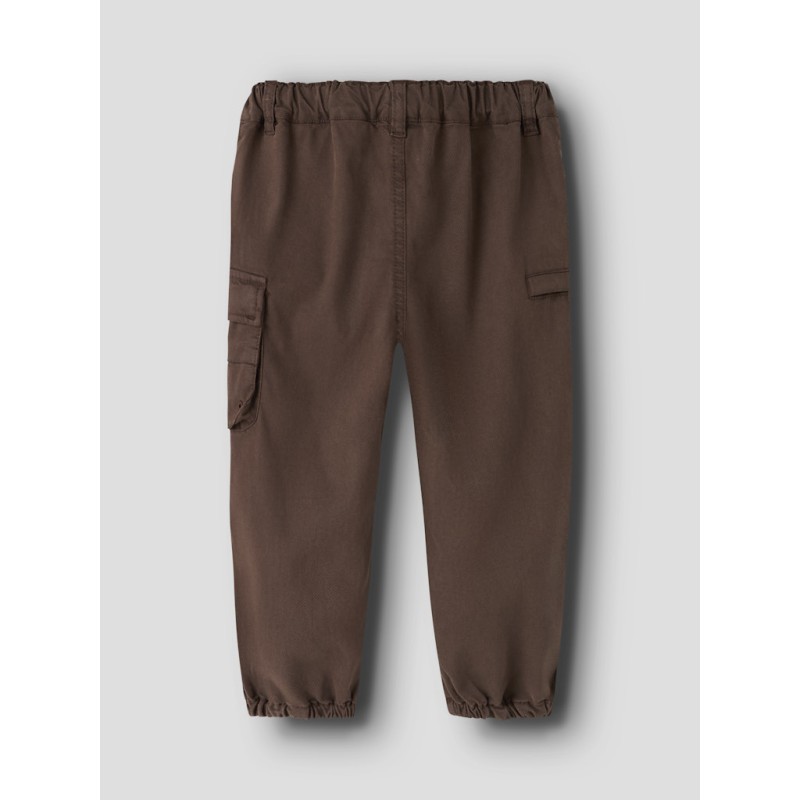 NAME IT MINI dreng - Ben jogger barrel fit cargo bukser - Chestnut