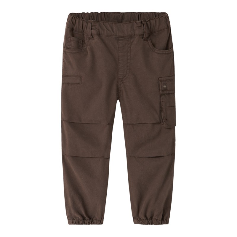 NAME IT MINI dreng - Ben jogger barrel fit cargo bukser - Chestnut