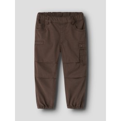 NAME IT MINI dreng - Ben jogger barrel fit cargo bukser - Chestnut