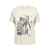 ONLY CARMAKOMA Roxy kortærmet T-shirt - Pumice Stone