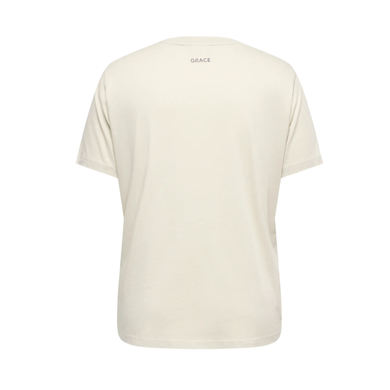 ONLY CARMAKOMA Roxy kortærmet T-shirt - Pumice Stone