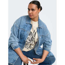 ONLY CARMAKOMA Roxy kortærmet T-shirt - Pumice Stone