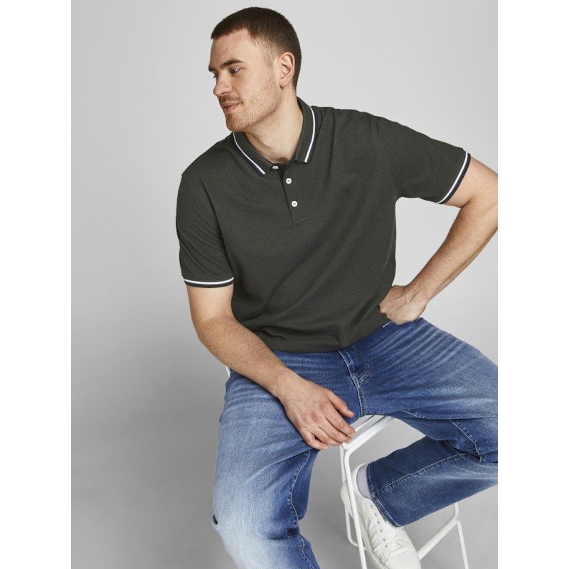 JACK & JONES PLUS Paulos Polo - Forest Night