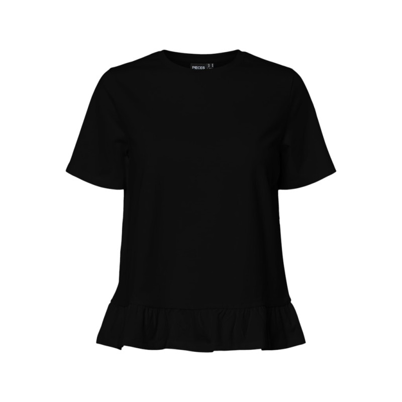 PIECES Disso kortærmet T-shirt - Sort