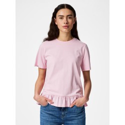 PIECES Disso kortærmet T-shirt - Roseate Spoonbill