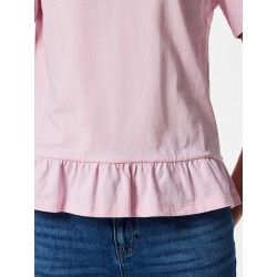 PIECES Disso kortærmet T-shirt - Roseate Spoonbill