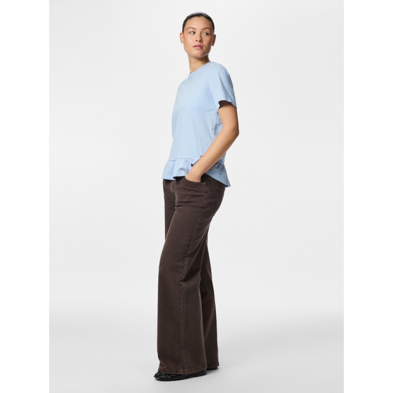PIECES Disso kortærmet T-shirt - Cashmere Blue