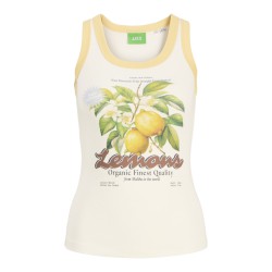 JJXX Hilda Print Tanktop - Vanilla Ice / Lemon