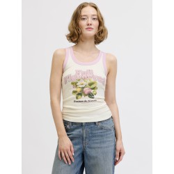 JJXX Hilda Print Tanktop - Vanilla Ice / Full Flavoured