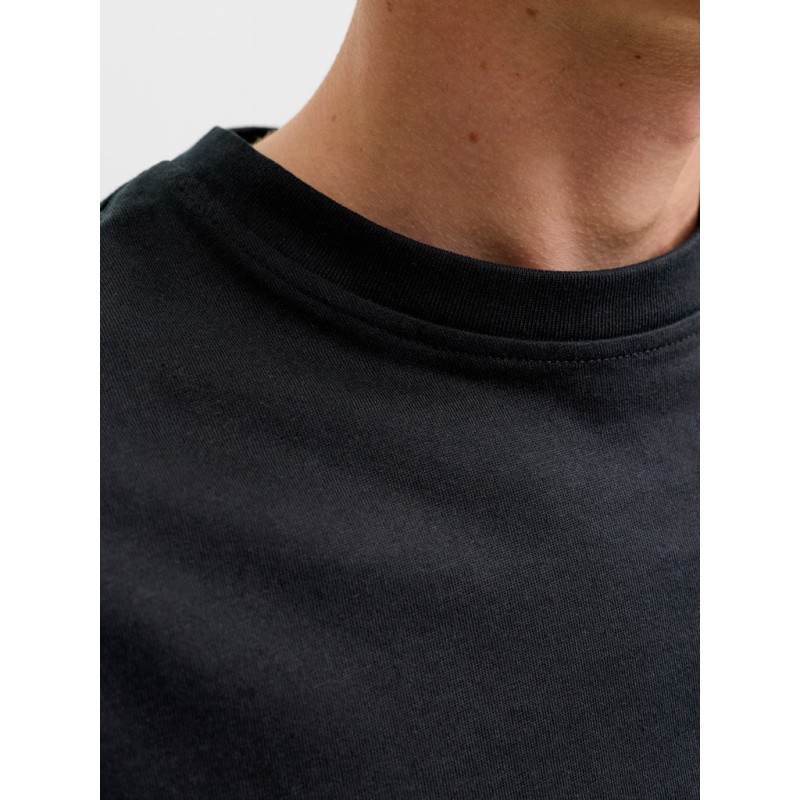 JACK & JONES Organic relaxed kortærmet T-shirt - Sort