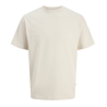 JACK & JONES Organic relaxed kortærmet T-shirt - Moonbeam