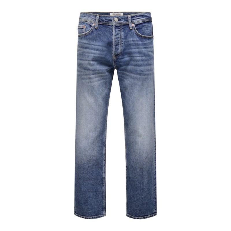 ONLY & SONS Edge Performance denim jeans - Dark Medium Blue Denim