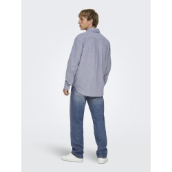 ONLY & SONS Edge Performance denim jeans - Dark Medium Blue Denim