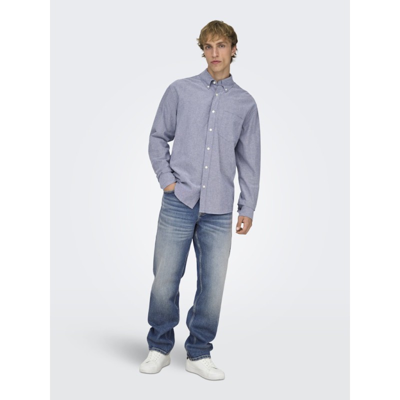 ONLY & SONS Edge Performance denim jeans - Dark Medium Blue Denim