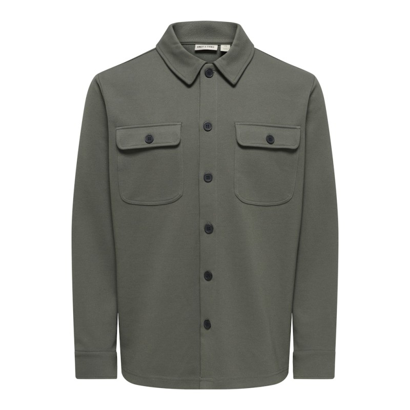 ONLY & SONS Kodyl Sweat Overshirt - Beluga