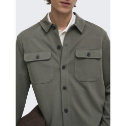ONLY & SONS Kodyl Sweat Overshirt - Beluga
