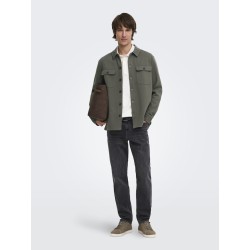 ONLY & SONS Kodyl Sweat Overshirt - Beluga