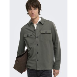 ONLY & SONS Kodyl Sweat Overshirt - Beluga