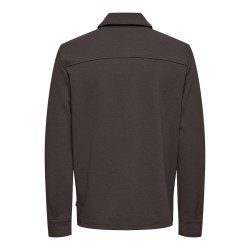 ONLY & SONS Kodyl Sweat Overshirt - Coffee Bean Melange