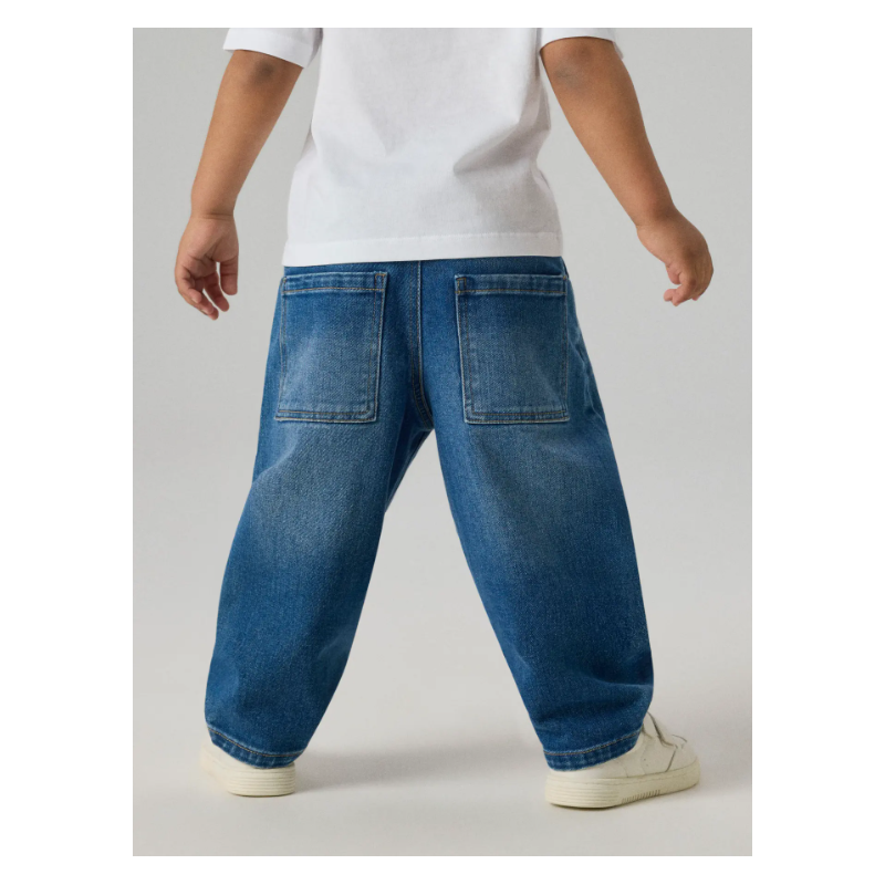 NAME IT Mini Ben barrel jeans - Medium Blue Denim