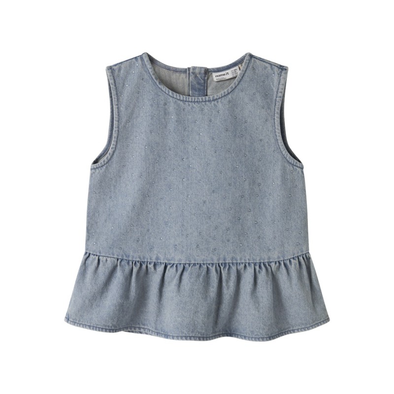 NAME IT Kids Rain denim top - Special Blue Grey Denim