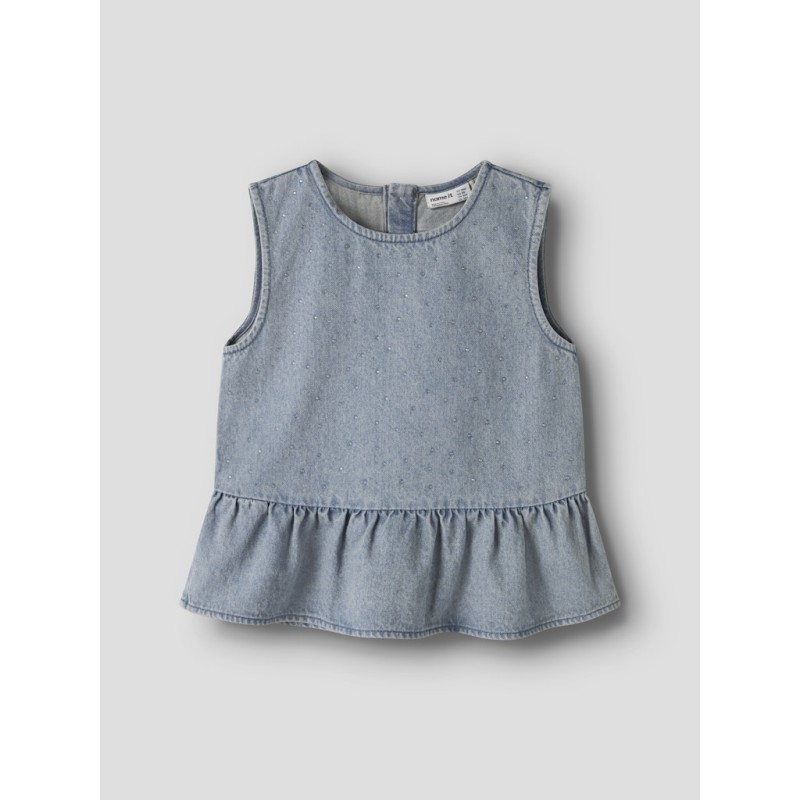 NAME IT Kids Rain denim top - Special Blue Grey Denim