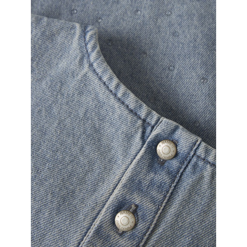 NAME IT Kids Rain denim top - Special Blue Grey Denim