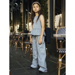 NAME IT Kids Rain denim top - Special Blue Grey Denim