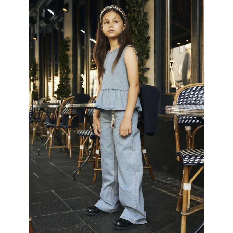 NAME IT Kids Rain denim top - Special Blue Grey Denim