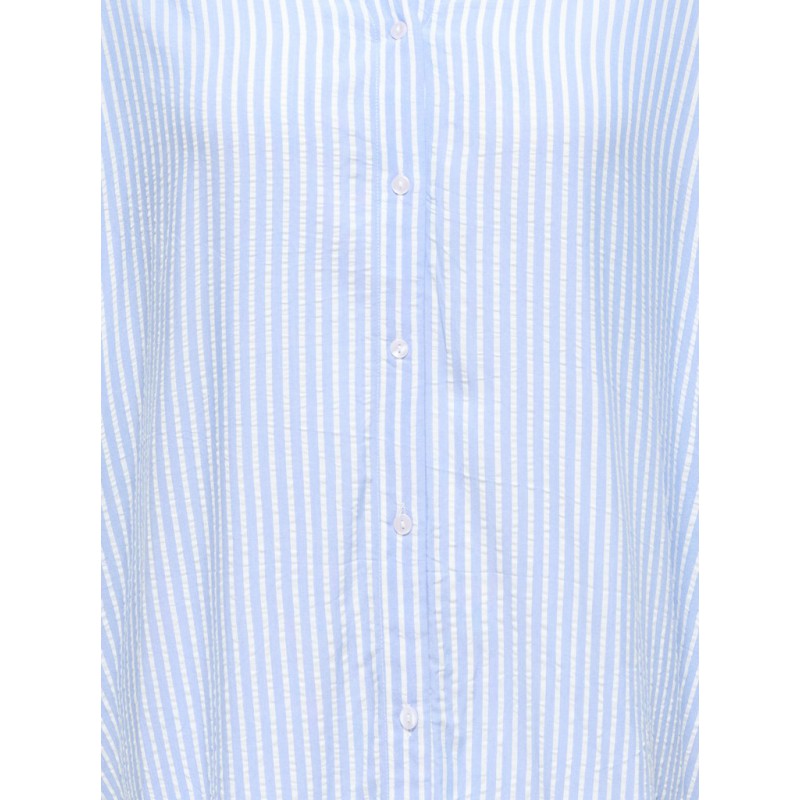 ONLY CARMAKOMA Penna S/S Skjorte - Cornflower Blue