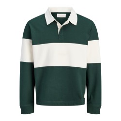 JACK & JONES Junior Frederiksberg sweat polo - Pine Grove