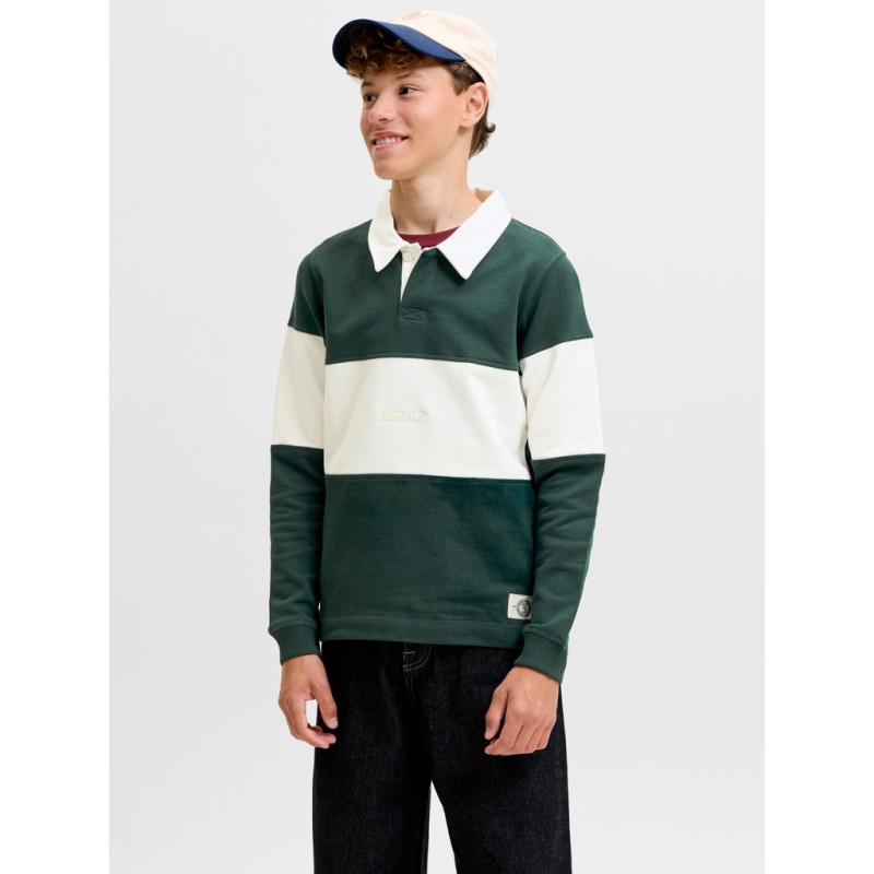 JACK & JONES Junior Frederiksberg sweat polo - Pine Grove