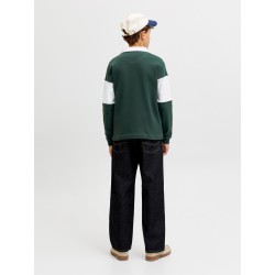 JACK & JONES Junior Frederiksberg sweat polo - Pine Grove