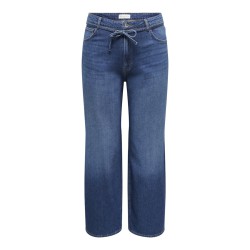 ONLY CARMAKOMA Anna mellem talje denim jeans - Dark Blue Denim