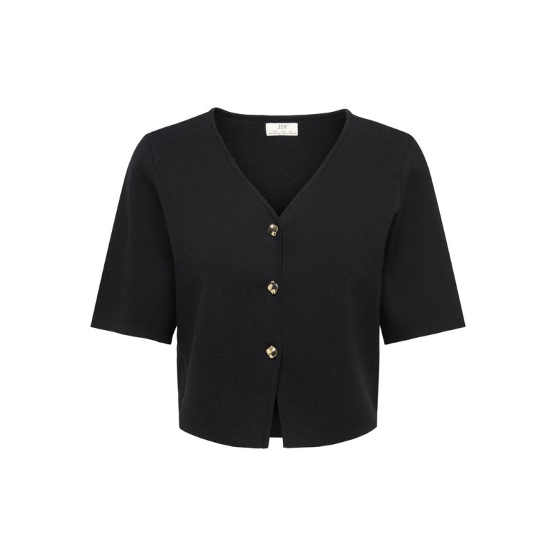 JDY Astra 3/4 ærmet cardigan - Sort
