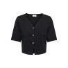 JDY Astra 3/4 ærmet cardigan - Sort