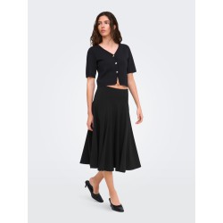 JDY Astra 3/4 ærmet cardigan - Sort