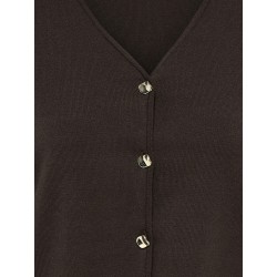 JDY Astra 3/4 ærmet cardigan - Coffee Bean