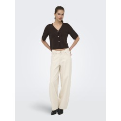 JDY Astra 3/4 ærmet cardigan - Coffee Bean