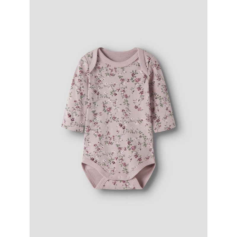 NAME IT Baby Body 3-pak Violetflower - Violet Ice